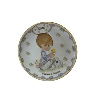Precious Moments April I Believe In Miracles Bradford Exchange Collector Plate